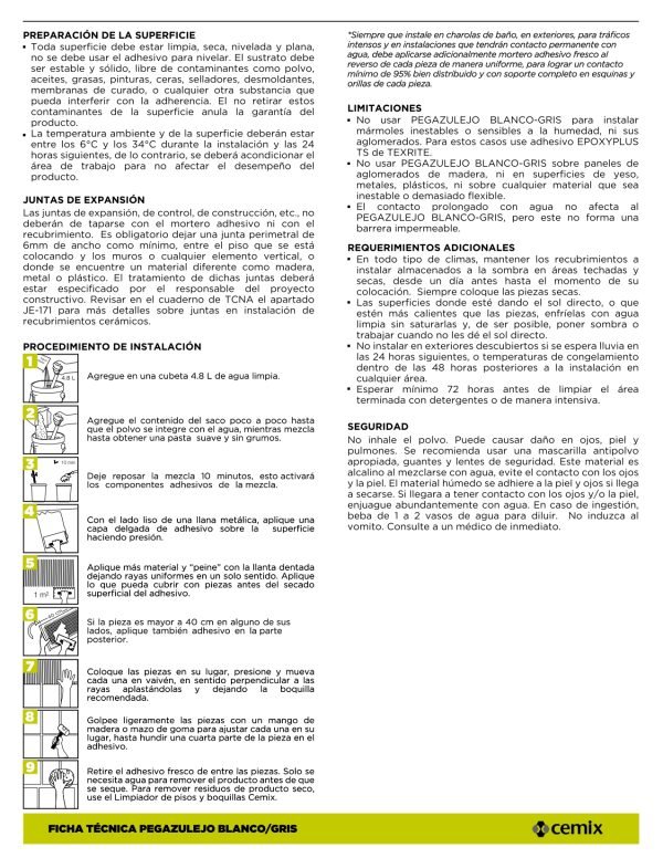 pegazulejo gris de cemix - Image 3